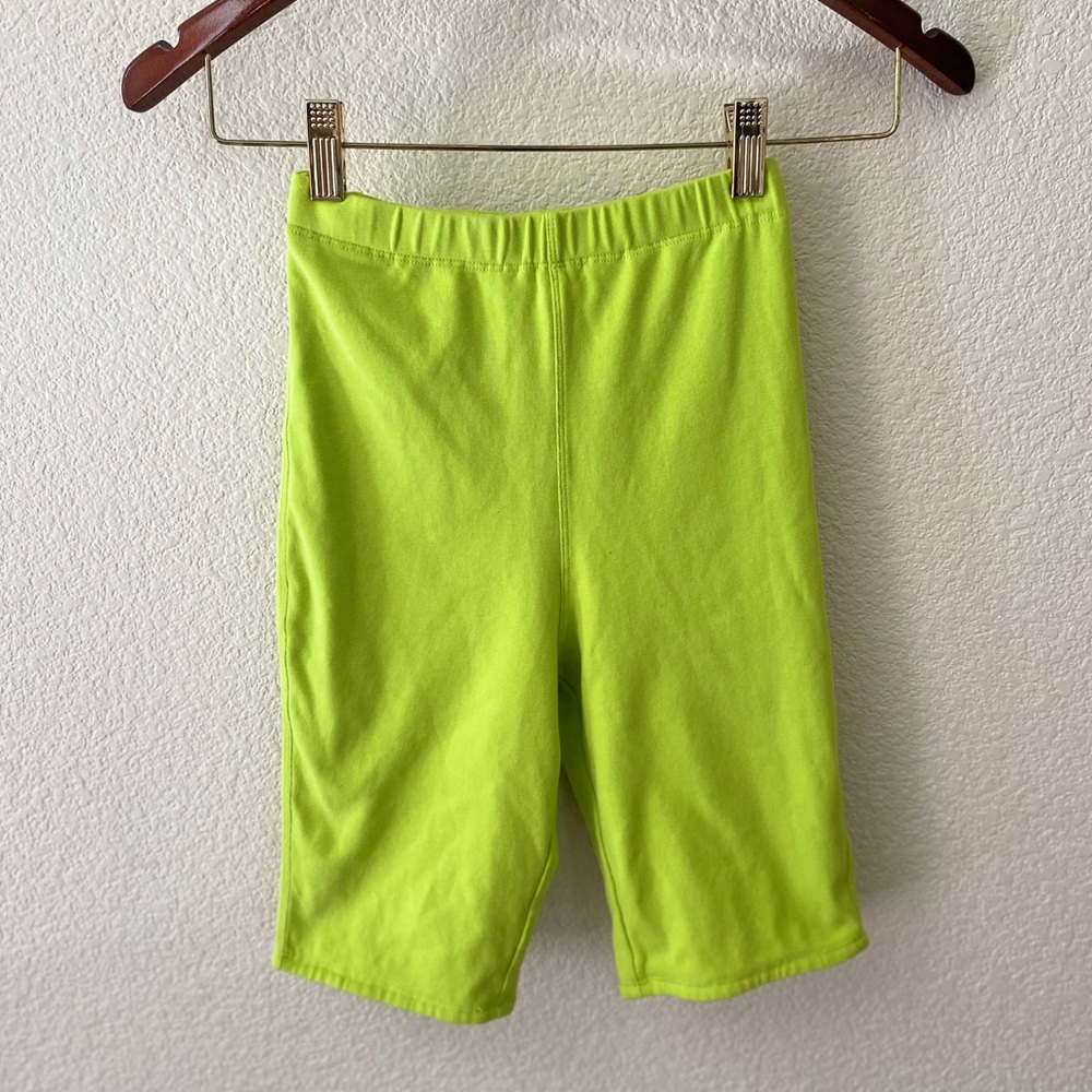Lovers + Friends Neon Green Bike Shorts